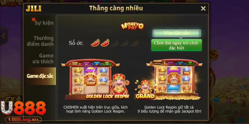 Bồn tụ tài mang đến nhiều mức thưởng khủng cho người chơi