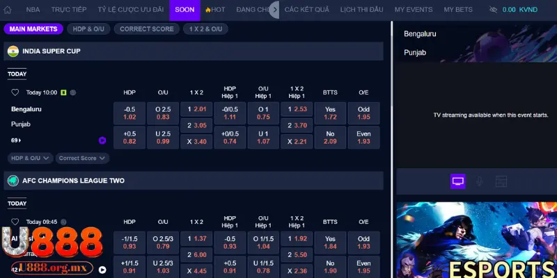 Luôn lựa chọn những kèo cược chuẩn xác