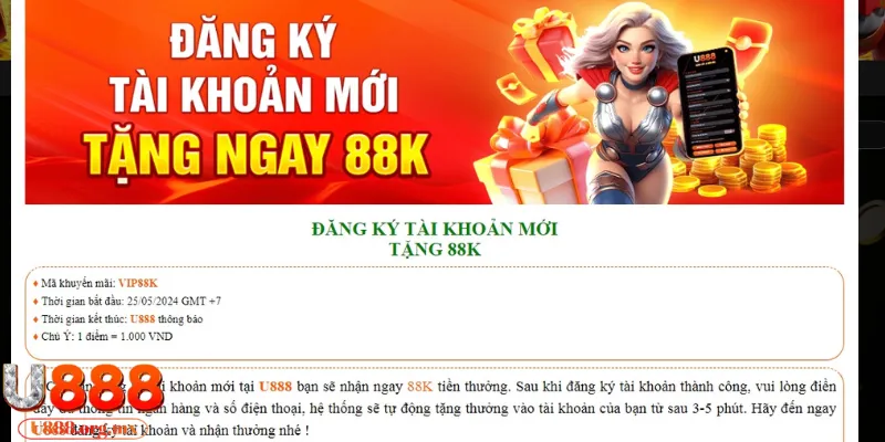 Nhận về 88K ngay khi sở hữu tài khoản
