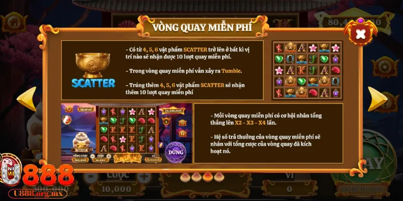 Scatter tặng thêm lượt miễn phí